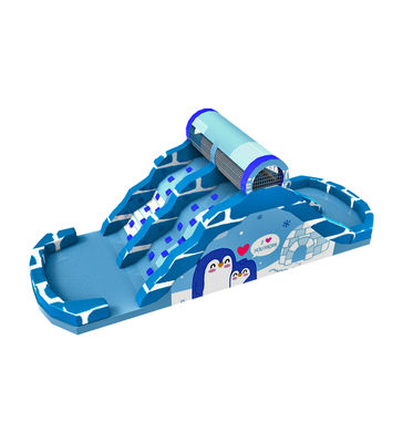 Outdoor Inflatable Penguin Slide Untuk Taman Hiburan Taman bermain