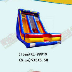 Cliff Hanger Anak-anak Taman Hiburan Slide Inflatable Untuk Sewa