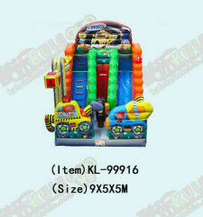 Anak-anak beracun Taman Hiburan Slide Inflatable Untuk Sewa