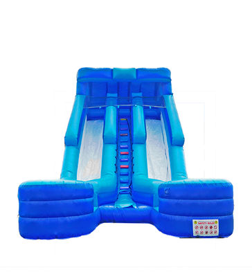 Aldult Sewa Luar Ruangan Air Slide Besar Inflatable Dengan Kolam Renang