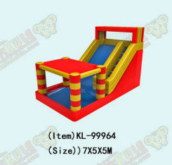 Anak-anak Taman Hiburan Rumah Bounce Inflatable Dengan Slide Untuk Sewa