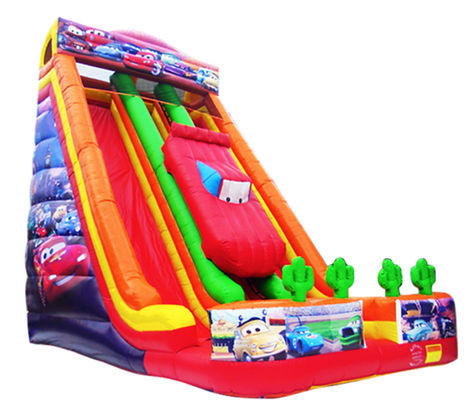 Mobil Balap Anak-anak Taman Hiburan Ledakan besar Inflatable Untuk Sewa
