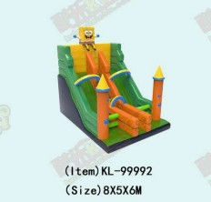 SpongeBob Dengan Lilin Taman Hiburan Slide Inflatable Untuk Sewa