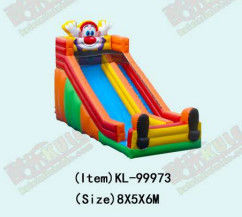 Anak-anak Taman Hiburan Slide Badut Inflatable Untuk Sewa