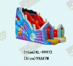 Anak-anak Taman Hiburan Bintang Inflatable Universe Slide Untuk Sewa