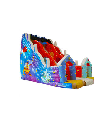 Anak-anak Taman Hiburan Bintang Inflatable Universe Slide Untuk Sewa