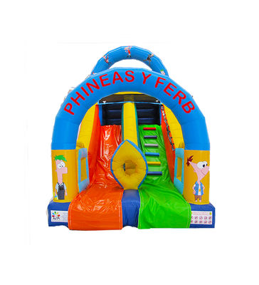 Anak-anak taman hiburan kembung Phineas Y Ferb Slide Untuk Sewa