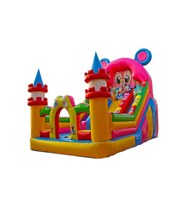 Slide Inflatable Dengan Desain Kartun Mickey Mouse Menambah Kesenangan untuk Bermain