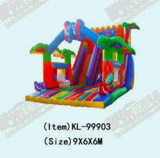 Slide Inflatable yang Bisa Disesuaikan dengan Pola Berwarna Hewan