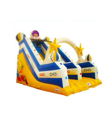 Slide Inflatable Double Stitching dengan Tema Ruang untuk Taman bermain Anak