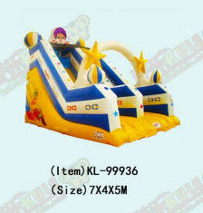 Slide Inflatable Double Stitching dengan Tema Ruang untuk Taman bermain Anak