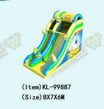 Minions Anak-anak Taman Hiburan Inflatable Blow Up Slip N Slide