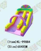 Slide Inflatable Berwarna-warni dan Menarik untuk Anak-Anak Saat Bermain di Luar Ruang
