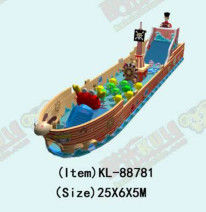 Taman Hiburan Anak-anak Kapal Bajak Laut Inflatable Taman bermain anak-anak
