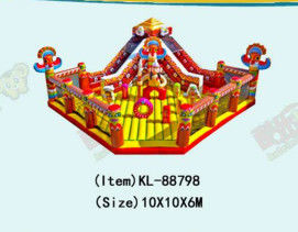 Anak-anak Taman Hiburan Karnaval Inflatable Playground Slide Untuk Sewa