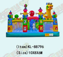 Disesuaikan IP Warna Anak Taman Hiburan Inflatable Slide Bouncy