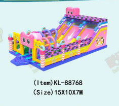 Disesuaikan IP Warna Anak Taman Hiburan Inflatable Slide Bouncy