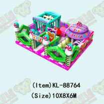 Disesuaikan IP Warna Anak Taman Hiburan Inflatable Slide Bouncy