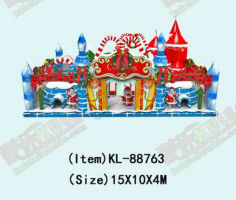 Disesuaikan IP Warna Anak Taman Hiburan Inflatable Slide Bouncy