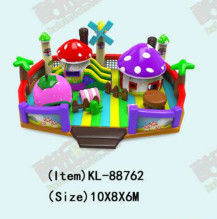 Disesuaikan IP Warna Anak Taman Hiburan Inflatable Slide Bouncy