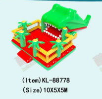 Disesuaikan IP Warna Anak Taman Hiburan Inflatable Slide Bouncy