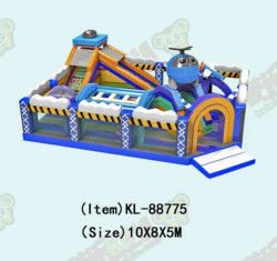 Disesuaikan IP Warna Anak Taman Hiburan Inflatable Slide Bouncy