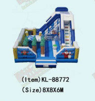 Disesuaikan IP Warna Anak Taman Hiburan Inflatable Slide Bouncy