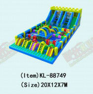 Disesuaikan IP Warna Anak Taman Hiburan Inflatable Slide Bouncy
