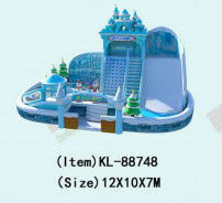 Disesuaikan IP Warna Anak Taman Hiburan Inflatable Slide Bouncy