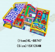 Disesuaikan IP Warna Anak Taman Hiburan Inflatable Slide Bouncy
