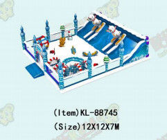 Disesuaikan IP Warna Anak Taman Hiburan Inflatable Slide Bouncy