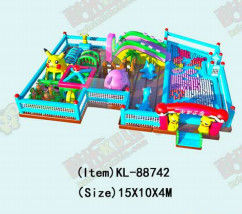 Berbagai Bentuk Warna Anak Taman Hiburan Slide Inflatable Bouncy