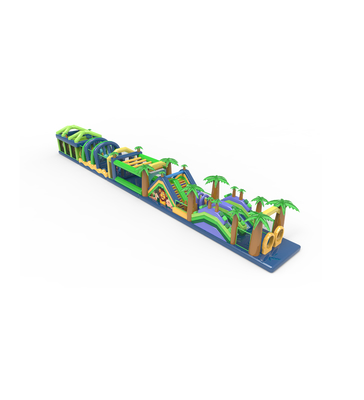 Jalur Petualangan Hutan Rintangan Tiup Tropis Multi-Warna