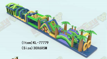 Jalur Petualangan Hutan Rintangan Tiup Tropis Multi-Warna