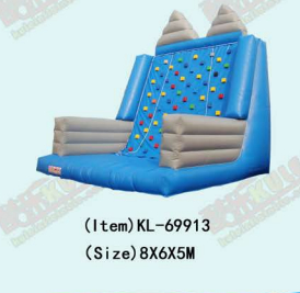 Blue Inflatable Rock Climbing Wall: A Fun Adventure for All Ages Exciting Play