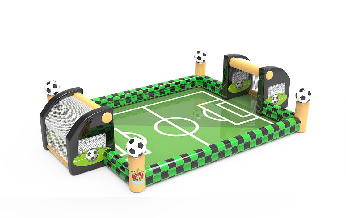 Interaktif Sepak Bola Inflatable Games Warna Hijau Untuk Acara