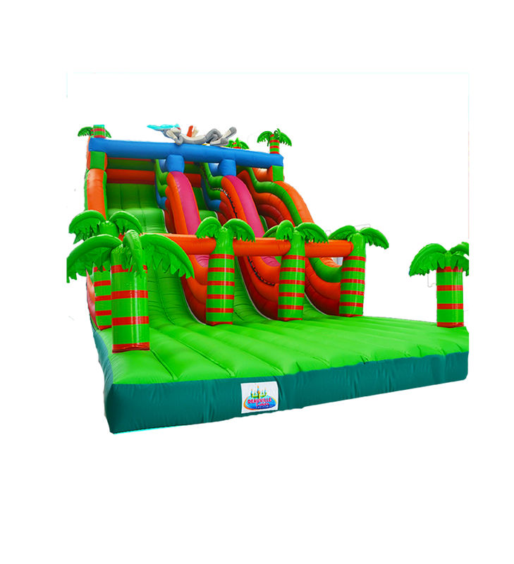 Slide Inflatable Berwarna-warni untuk Anak-anak untuk Pesta dan Lapangan Mainan
