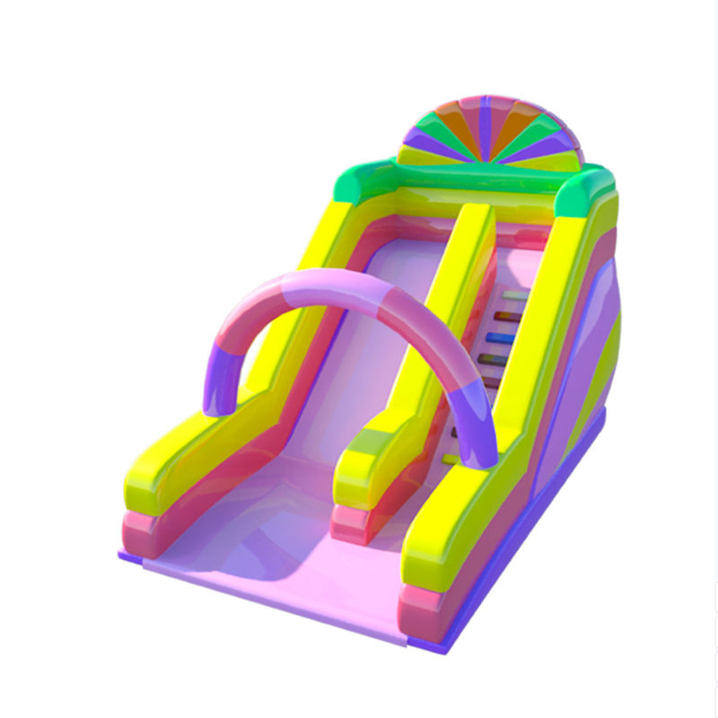Slide Inflatable Berwarna-warni dan Menarik untuk Anak-Anak Saat Bermain di Luar Ruang