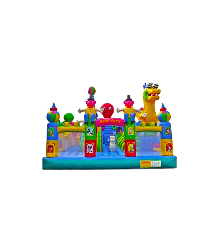 Disesuaikan IP Warna Anak Taman Hiburan Inflatable Slide Bouncy