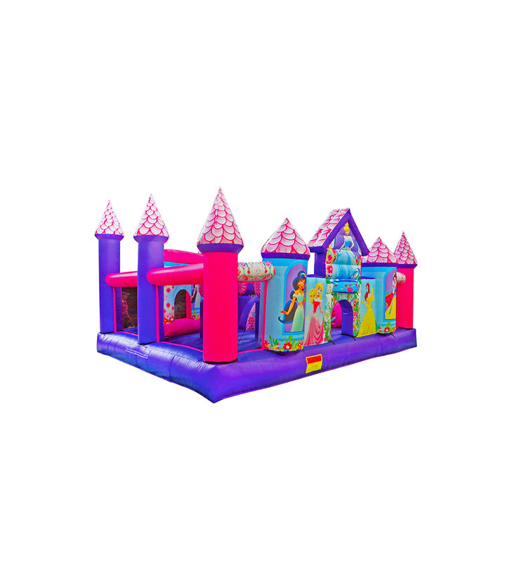 Disesuaikan IP Warna Anak Taman Hiburan Inflatable Slide Bouncy