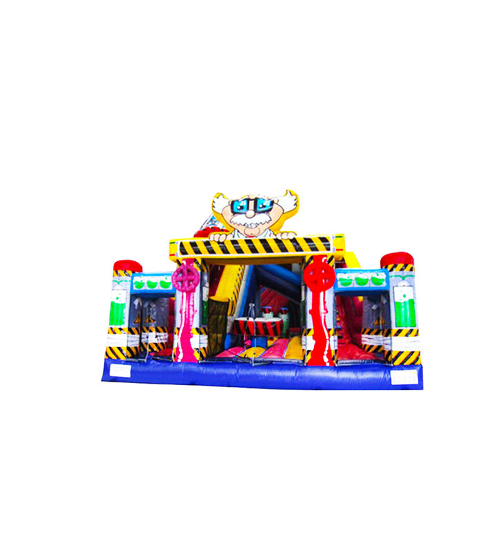 Disesuaikan IP Warna Anak Taman Hiburan Inflatable Slide Bouncy