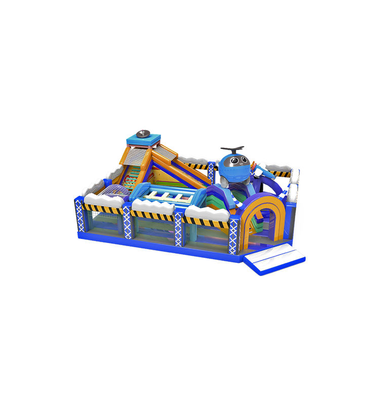 Disesuaikan IP Warna Anak Taman Hiburan Inflatable Slide Bouncy