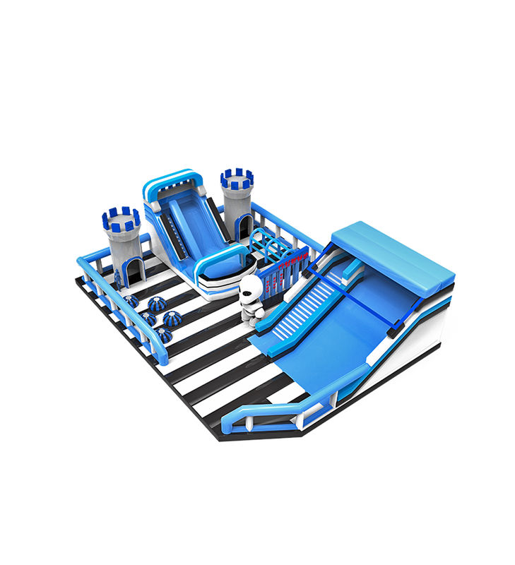 Disesuaikan IP Warna Anak Taman Hiburan Inflatable Slide Bouncy
