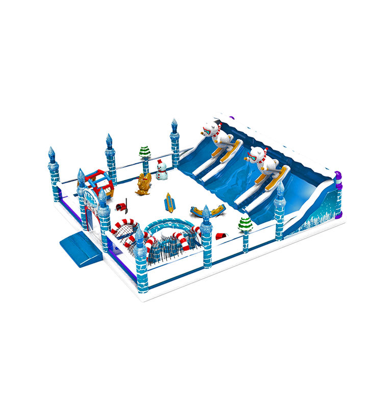 Disesuaikan IP Warna Anak Taman Hiburan Inflatable Slide Bouncy