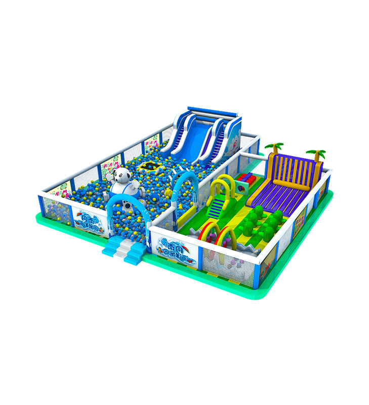 Disesuaikan IP Warna Anak Taman Hiburan Inflatable Slide Bouncy