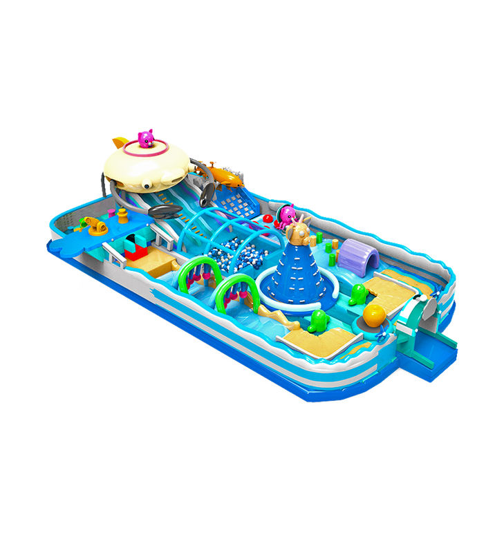Disesuaikan IP Warna Anak Taman Hiburan Inflatable Slide Bouncy
