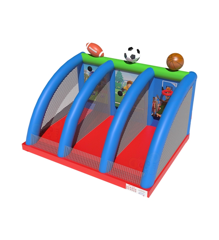 3 - Warna Balon Tiup Olahraga - Bola Terblokir - Lapangan Olahraga Menembak